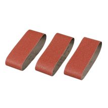 Stanley – Nastro abrasivo 3 pezzi grana 60 60x400mm – Marrone – 6 cm x 40 cm