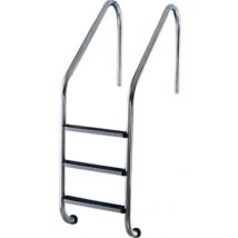 Scaletta Di Risalita Modello Arco Per Piscina Bordo Sfioro In Acciaio Inox Aisi 304 - 4 Scalini