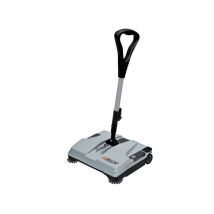 Barredora de batería 37 cm – 2 cepillos laterales – Depósito de 2 litros – Mango ajustable – Ruedas neumáticas – 10,8 V