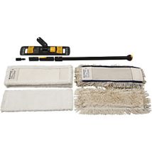 Juego de limpieza con mango telescópico SCANDIC X – 10 mopas – Peso 2.6 kg – Longitud ajustable 800-1710 mm