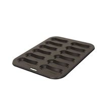 Moule À Pâtisserie - Dexam - Plateau De Moules - Anti-adhésif - Pour 12 Éclairs - Acier Durable
