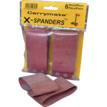 Ersatzgummi X-Spander für Plattenträger – 8 Stück – 15 cm hoch, 10 cm breit, 15 cm lang – Carrymate