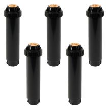 Rain Bird – Versenkregner 5er Pack – Druck: 1,0 bis 2,1 bar – Reichweite: ca. 5,20 Meter – Korrosionsbeständiger Kunststoff und Edelstahl