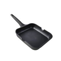 Grill Aus Xylan-gussaluminium, Glatt, Fester Griff, 24 Cm