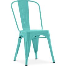 Sedia Da Pranzo - Design Industriale - Acciaio - Nuova Edizione - Stylix Pastel Green