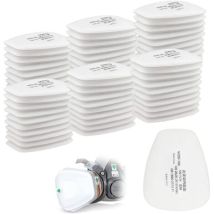 Rapanda – Pack Of 60 3m Cotton Filters For Full Face Masks – Cn 5n11 Insert Filter – High Air Permeability – Compatible With 6000, 6200, 6800, 7501, 
