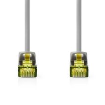 Cat7 Netzwerkkabel Sftp Rj45 Stecker Rj45 Stecker 025m Hakenlos Rund Lszh Grau Etikett 86385