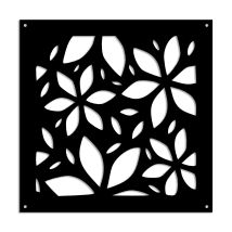 Venus - Pannello In Pvc Traforato - Parasole - Misura: 98x98 Cm - Colore: Nero