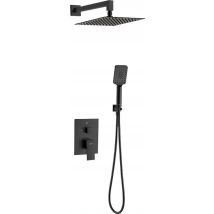 Valvex 2420260 Ensemble De Douche Encastré Noir Mat