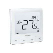 Sqt610rf Quantum Ultraflacher Raumthermostat, Wiederaufl. Akku, Großes Display Funk 113611 - Salus