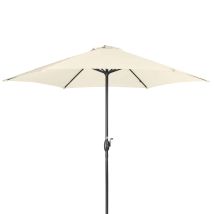 Derby Sonnenschirm / Kurbelschirm "basic Lift Neo 300", Ø 300 Cm, Natur, Bezug Aus 100% Polyester, Gestell Aus Aluminium, 28,5 Kg Sonnenschirm / 