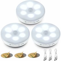 Gta - Automatisches Led-nachtlicht, Innenlicht Mit Bewegungssensor, Kabellose Led-leuchten, 3 Modi (auto/ein/aus), Led-schranklicht, Usb-