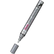 Pentel Ölmarker Mmp10-z, Rund, Silber, Aluminiumgehäuse