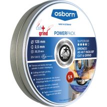 Dronco - Osborn Kombi-trenn- Und Schruppscheibe As46t Inox Cut+grind 115x2,5 Mm T42 5 Stk