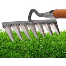 Unkrautrechen, 7-zinken-gartenrechen, Laubrechen, Karbonstahlrechen, Rasenrechen, Strohrechen, Hochleistungs-besenrechen, Sattelanhänger Zum Jäten Und