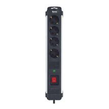 Tm Electron Tmuad404 Steckdosenleiste Schwarz 4 Schuko-steckdosen