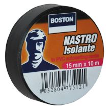 Nastro Isolante Mm. 15 X 10 Mt - Nero- 10 Pezzi - Boston