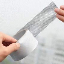 Window Screen Repair Fill Hole Self Adhesive Fine Mesh Screen Tape Mesh Repair For Mosquito Repellent 5cmx2m/2.0x78.7in Black.