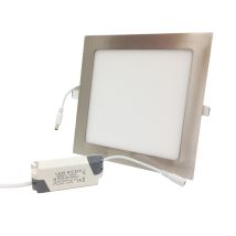 Mille Lucciole - Pannello Led Quadrato 18w Acciaio Satinato Nichel Incasso Faro Faretto Completo Driver Luce Bianca Naturale Caldadownlight Fredda 