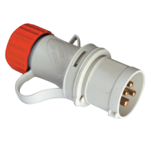 Fme Art 75.104 Spina Volante Diritta 16a 3 Posti + T 380v Ip44 Ce Rosso