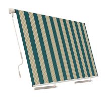 3 X 2,5 M Verde Bianco Tenda Da Sole A Caduta Avvolgibile
