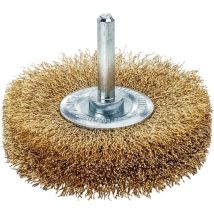 Cepillo plano D 40 mm – Varilla 6 mm – Alambre latón 0.2 mm – 18,000 rpm – Herramienta de desbarbado