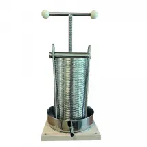 Maxi Fruchtpresse, Saftpresse, Obstpresse 5l Mit Edelstahl Doppelkorb