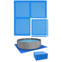 Eyepower - Alfombra Para Piscina De 244 Cm - 28 Esteras - Juego De Alfombrillas Protectoras
