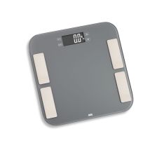 Balanza De Baño Ade Malou Con Análisis Corporal, Hasta 180 Kg, 33 X 33 Cm, Gris.
