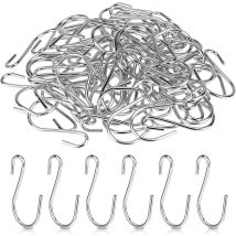 Packung 60 Kleine S-haken Aus Edelstahl, 2,6 Cm, Silbern, Mini Aufhängungshaken Aus Metall Für Diy, Kunsthandwerk, Schlüsselanhänger, Schmuck