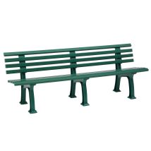 Gartenbank Blome 4-Sitzer – Wetterfester Kunststoff – 2000 mm – Grün – Traglast 320 kg
