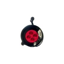 Ceba – Bobina elettrica 25 metri con 4 prese – Sezione cavo 1,5 mm²