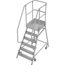 Krause – Plate-forme mobile aluminium 600x700mm – Hauteur de travail 3450mm – Charge max 150kg – Échafaudage