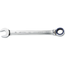 HEYCO Knarren-Ringmaulschlüssel 72 Zähne Chrom-Vanadium 335mm umschaltbar 6Kt 5 Stück