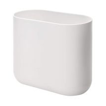 Idesign Cade Cestino Spazzatura Per Bagno O Cucina, Piccola Pattumiera Bagno In Plastica, Cestino Design Per Cosmetici, Bianco