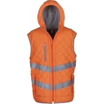 Yoko Kensington Bodywarmer Con Cappuccio Ad Alta Visibilità Arancione Xxl