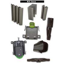 Duval Bilcocq - Kit Std Small Altezza 2500 Mm - Lunghezza 3000 Mm - Acciaio Inox Spazzolato - 73-0016-k133