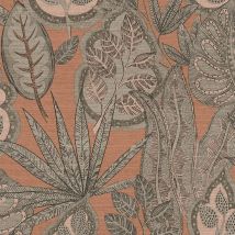 Papel Pintado Naturaleza Profhome 393462 Papel Pintado Vinílico Estampado En Caliente Tejido Non Tejido Ligeramente Texturado Con Palmeras Mate Rosa 