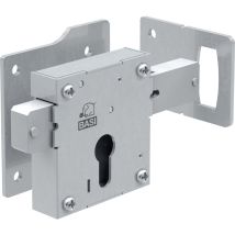 BASI – 9900-0005 – Aufschraubschloss für Gartentore und Holztore – 39 mm – Vorrichtung für Profilzylinder