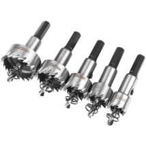 Lochsägen-set, 5-teiliges Hss-kobalt-kernbohrer-set Ø16/18,5/20/25/30 Mm, Lochsäge Aus Hochleistungs-schnellarbeitsstahl, Stahl, Edelstahl, Geeignet 