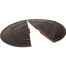 Remate de goma amarillo 340 mm – 175 mm de ancho – 50 mm de alto – 2.5 kg – Ideal para entornos industriales
