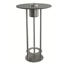 Mange-debout fumeurs – diamètre 675 mm – inox – Hauteur 1130 mm – Forme ronde – Matières Werzalit et inox