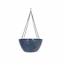 La Hacienda - 35cm Windermere Hanging Basket - Plastic - L35 X W35 X H17 Cm - Blue