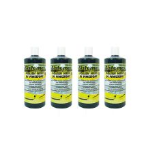 SISTEMAX – Cirage noir 1L – Protection peinture voiture – Finition brillante – 4 bouteilles