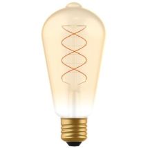 Led's Light Led Deko/vintage Leuchtmittel - Röhrenform St64, E27, 4w, 1800k, Gold 330° - Dimmbar - 250 Lm