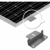 4er-set Solarmodulhalterung Solarmodulhalterung Z-solarhalterung Z-solarmodul-aluminiumhalterung Mit Schrauben Und Muttern Für Wohnwagen, Boot, Auto, 