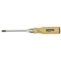 Pozidriv Schwarzer Schraubendreher Mit Holzgriff (pz1x85) Witte 96701