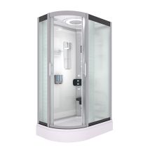 Duschkabine Komplettdusche Fertigdusche Dusche D60-70m0l-ec 120x80 Cm Mit 2k Scheiben Versiegelung