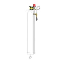 Serbatoio a scomparsa Clara 3/6 litri - Facile installazione - PVC bianco - Dimensioni 13x13 cm