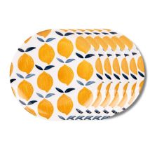 Assiette plate Sicilia 27 cm – lot de 6 – Grès décoré – Mobilier d'intérieur – Table Passion